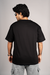 Solids | Black Oversized T-Shirt – 220 GSM | 100% Cotton
