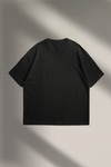 Solids | Black Oversized T-Shirt – 220 GSM | 100% Cotton